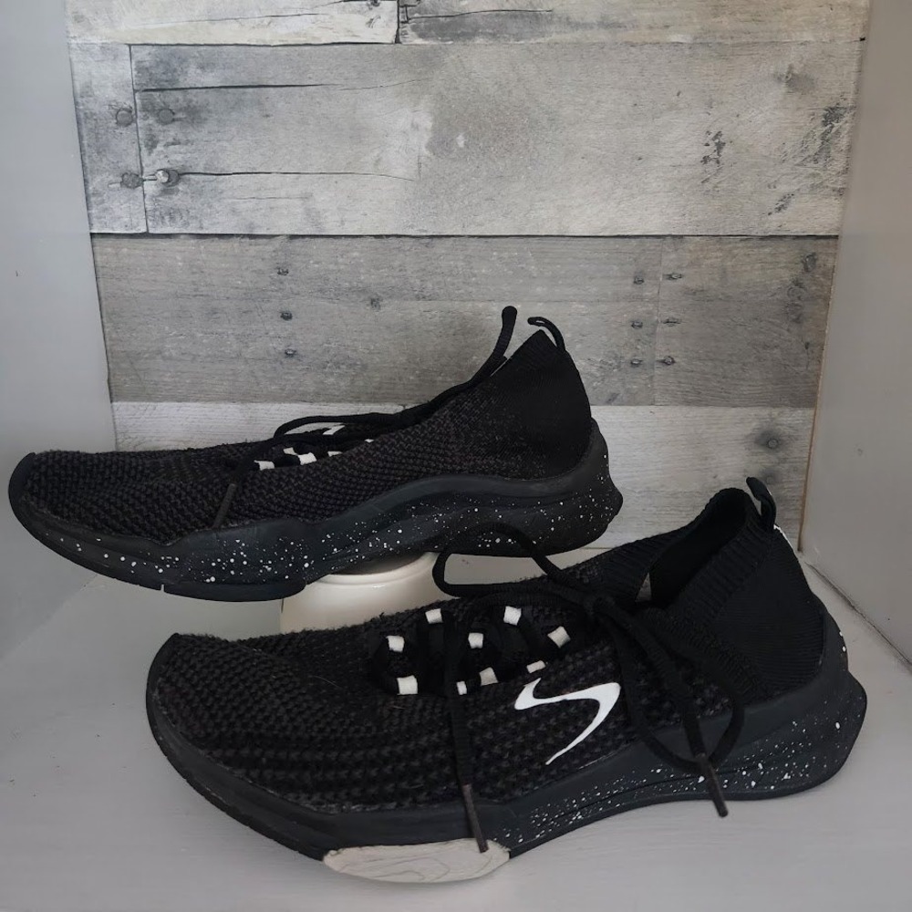 Beachbody Womens Black‎ Knit Speckled Midsole Athletic Sneakers 112219001 US 8.5